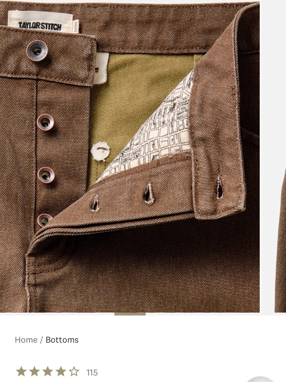 Taylor Stitch Brown Straight-Leg Chinos